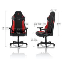 160 - Nitro Concepts X1000 Inferno Red (Raudona) - 8 nuotrauka