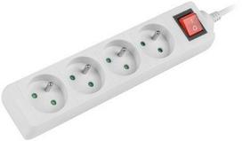 ilgintuvas 1,5m - Lanberg Power Strip 1.5m White PS1-04E-0150-W - 2 nuotrauka