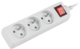 power cable 3.5 - Lanberg Power Strip 1.5m White PS1-03E-0150-W - 3 nuotrauka