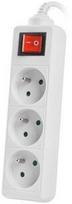 power cable 3.5 - Lanberg Power Strip 1.5m White PS1-03E-0150-W - 4 nuotrauka