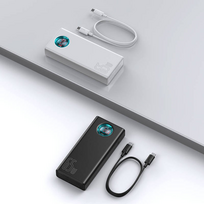 power bank 65w - Baseus PPLG-B01, 30000 mAh, juoda - 2 nuotrauka