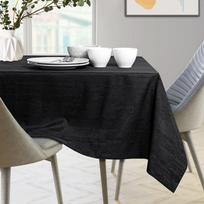 juoda staltiese - AmeliaHome Vesta Tablecloth BRD Black 130x130cm - 3 nuotrauka