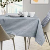 staltiese 120x120 - AmeliaHome Vesta Tablecloth BRD Light Grey 120x120cm - 3 nuotrauka