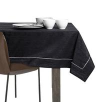 juoda staltiese - AmeliaHome Gaia Tablecloth PPG Black 140x350cm - 6 nuotrauka