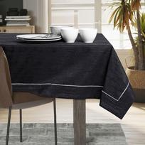 juoda staltiese - AmeliaHome Gaia Tablecloth PPG Black 110x240cm - 4 nuotrauka