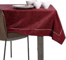 staltiese 120x120 - AmeliaHome Gaia Tablecloth PPG Claret 120x120cm - 6 nuotrauka