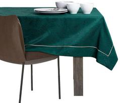 zalia staltiese - AmeliaHome Gaia Tablecloth PBG Bottle Green 140x340cm - 5 nuotrauka