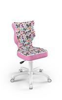 Entelo Childrens Chair Petit Size 4 White/Pink ST31