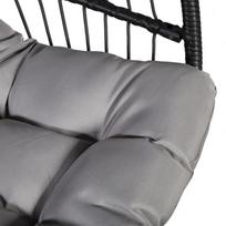 pakabinama kede - Home4you Yoyo Hanging Chair With Pillow Grey - 6 nuotrauka