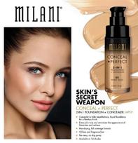 cc kremas - Milani Conceal + Perfect 2in1 Foundation + Concealer 30ml 00AA - 5 nuotrauka