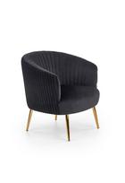 Fotelis Halmar Crown Black, 78x72x80 cm
