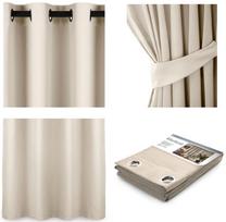 naktines uzuolaidos blackout - AmeliaHome Blackout Curtains Cream 140x245cm - 2 nuotrauka