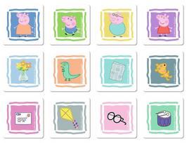korteliu zaidimai - Trefl Memo & Puzzles Peppa Pig 30/48pcs 90600 - 4 nuotrauka