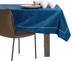 staltiese 120x120 - AmeliaHome Gaia Tablecloth PPG Indigo 120x120cm - 5 nuotrauka