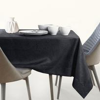juoda staltiese - AmeliaHome Gaia Tablecloth Black 140x350cm - 2 nuotrauka