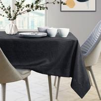 staltiese 120x120 - AmeliaHome Gaia Tablecloth Black 120x120cm - 4 nuotrauka