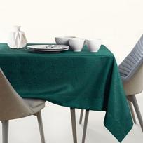 zalia staltiese - AmeliaHome Gaia Tablecloth Bottlegreen 140x240cm - 2 nuotrauka