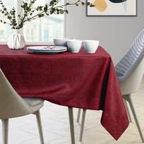staltiese 120x120 - AmeliaHome Gaia Tablecloth Claret 120x120cm - 5 nuotrauka