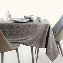 staltiese 120x120 - AmeliaHome Gaia Tablecloth Cocoa 120x120cm - 2 nuotrauka
