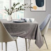 staltiese 120x120 - AmeliaHome Gaia Tablecloth Cocoa 120x120cm - 3 nuotrauka