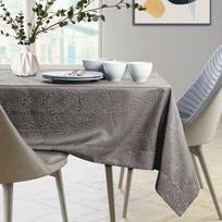 staltiese 120x120 - AmeliaHome Gaia Tablecloth Cocoa 120x120cm - 4 nuotrauka