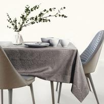 staltiese 120x120 - AmeliaHome Gaia Tablecloth Cocoa 120x120cm - 5 nuotrauka