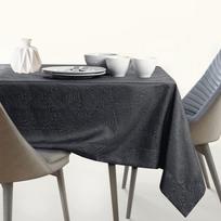 staltiese 120x120 - AmeliaHome Gaia Tablecloth Dark Grey 120x120cm - 2 nuotrauka