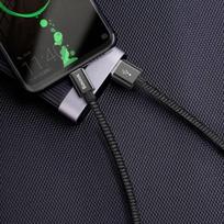pakrovejas kistukas - Laidas Baseus USB To USB Type-C Cable 5A 1m Black - 4 nuotrauka