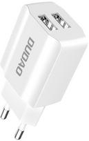 Dudao Home Travel Dual USB Wall Charger White