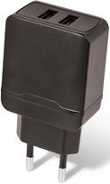 Setty Dual USB Wall Charger 2.4A Black