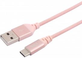 Tellur Kevlar USB To USB Type-C Cable 1m Rose Gold