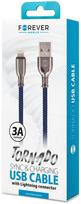 pakrovejas lightning - Forever Tornado USB To Apple Lightning Cable 1m Blue - 2 nuotrauka