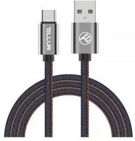 usb type c data cable - Tellur USB To USB Type-C Cable 1m Denim - 2 nuotrauka