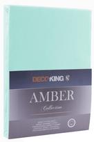 paklode 120x200 - DecoKing Amber Bedsheet 100-120x200 Light Turquoise - 1 nuotrauka