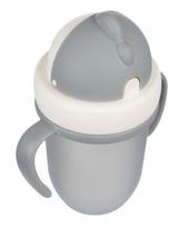 gertuve su siaudeliu - CANPOL BABIES puodelis su silikoniniu šiaudeliu 210ml Matt, pilkas 9m+, 56/522_grey - 5 nuotrauka