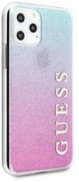 iphone 11 pro max deklas - Guess Glitter Gradient Back Case For Apple iPhone 11 Pro Max Pink/Blue - 2 nuotrauka