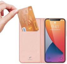 iphone 12 pro max deklai - Dux Ducis Skin Pro Bookcase For Apple iPhone 12 Pro Max Pink - 4 nuotrauka