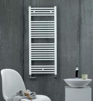 dziovintuvai gyvatukai - Zehnder Aura Towel Dryer 500x775mm White - 2 nuotrauka