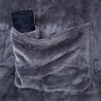 pilkas pledas - DecoKing Lazy Blanket Charcoal 150x180cm - 4 nuotrauka