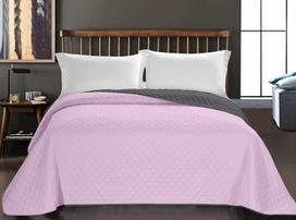 lovatiese 240x260 - DecoKing Axel Bedcover Pink/Charcoal 240x260 - 3 nuotrauka