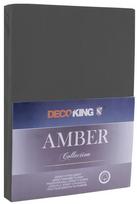 DecoKing Amber Bedsheet 140-160x200 Dark Grey
