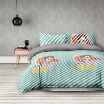 AmeliaHome Basic Retro Girl Bedding Set 155x220 2pcs/80x80 2pcs