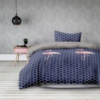 uzvalkalas 80x80 - AmeliaHome Basic Flamingo Dark Bedding Set 155x220 2pcs/80x80 2pcs - 2 nuotrauka