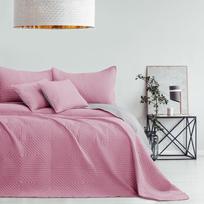 lovatieses 220x240 - Lovatiesė AmeliaHome Softa Pale Pink/Pearl Silver, 240x220 cm - 3 nuotrauka