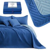 lovatiese 240x260 - Lovatiesė AmeliaHome Softa Dark Blue/Blue Sky, 260x240 cm - 5 nuotrauka