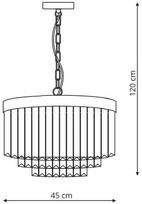 liustras - Light Prestige Vetro Hanging Lamp E14 60W Transparent - 2 nuotrauka