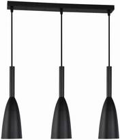 pakabinami sviestuvai senukai - Light Prestige Solin 3 Hanging Lamp E27 60W Black - 1 nuotrauka