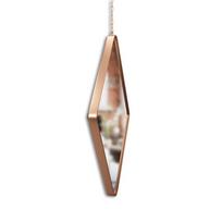 3 daliu veidrodis - Sieninis veidrodis su grandine Umbra Dima, 3 dalių, 29x17 cm - 4 nuotrauka