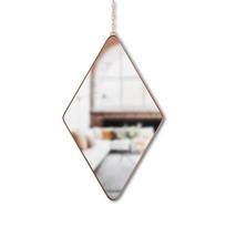 3 daliu veidrodis - Sieninis veidrodis su grandine Umbra Dima, 3 dalių, 29x17 cm - 6 nuotrauka