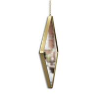 3 daliu veidrodis - Sieninis veidrodis su grandine Dima, 3 dalių, 29x17 cm - 5 nuotrauka